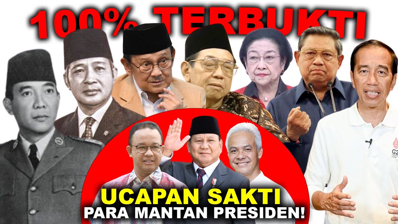 100% TERBUKTI NYATA! Berikut Ucapan Sakti 6 Mantan Presiden Indonesia Apa Saja Isinya.!!!