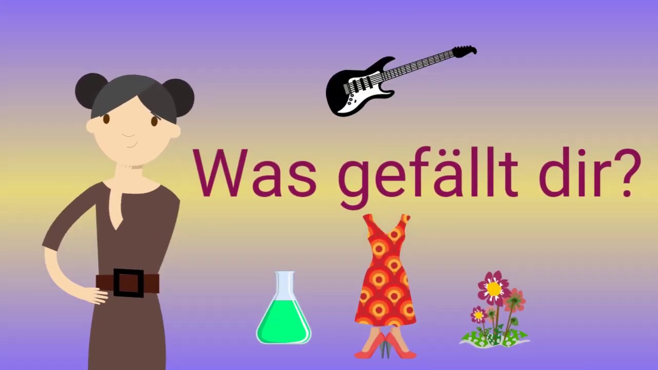 Learn German| Was gef&auml;llt dir? Mir gef&auml;llt - Mir gefallen| Super Deutsch