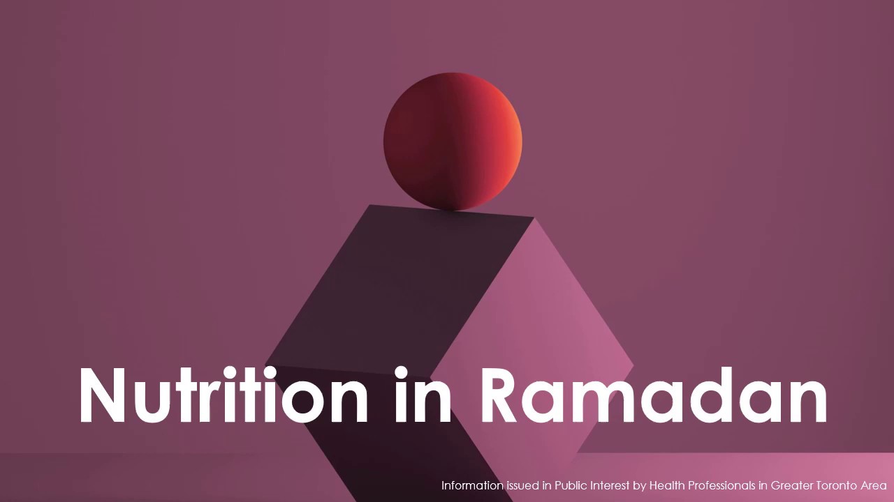 Nutrition in Ramadan