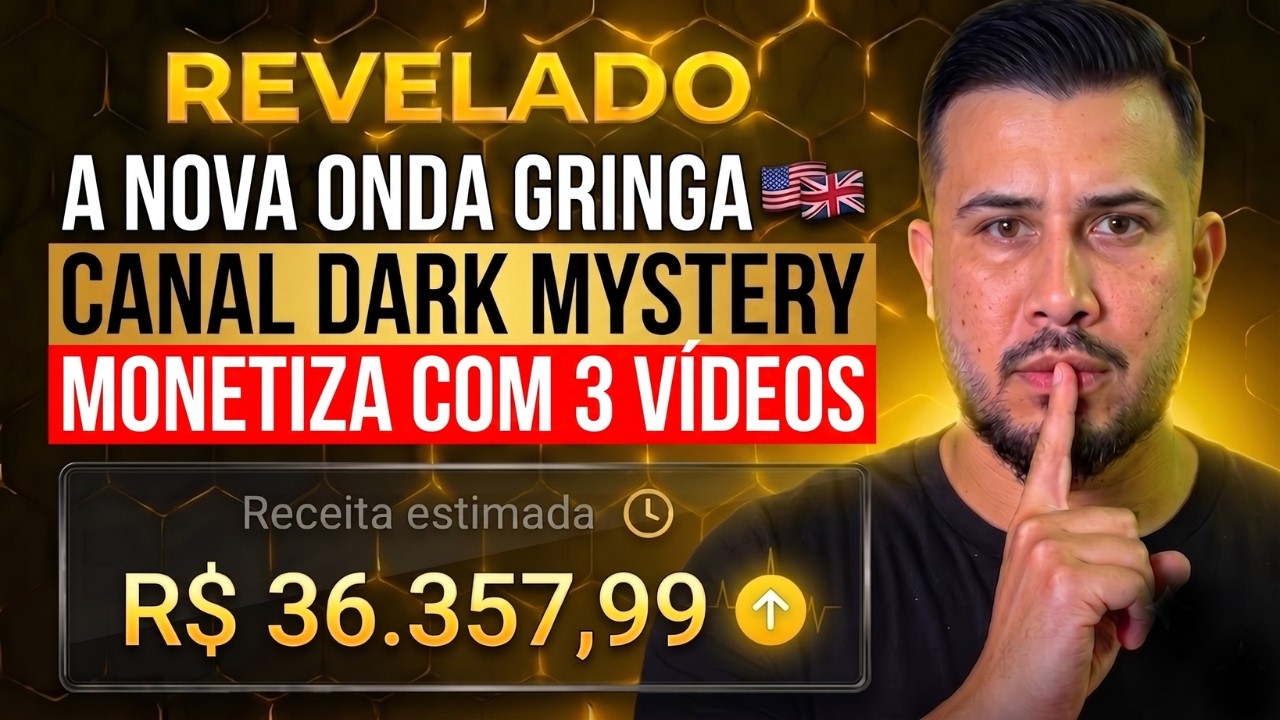 Como Criar um Canal Dark com IA que Monetiza R&aacute;pido e Ganhar Dinheiro com YouTube (Passo a Passo)