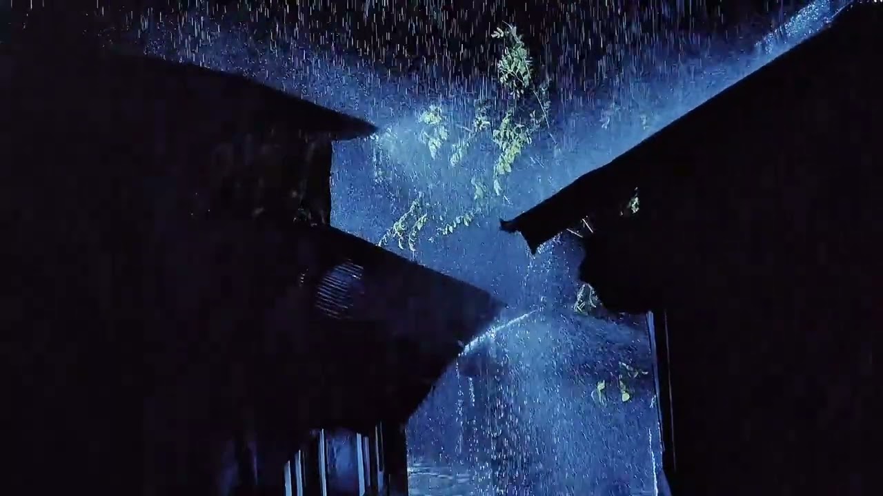 Instant Sleep for Insomnia | Heavy Rain on Metal Roof at Night