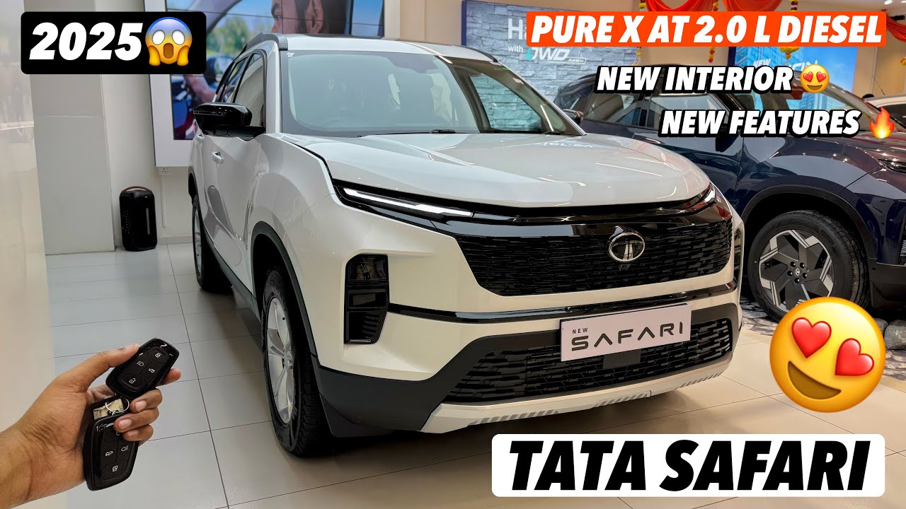 2025 New Tata Safari Pure X At Diesel Review ❤️| नई ऑन रोड किमत 😍 नए तगडे फीचर्स का भौकाल 🔥