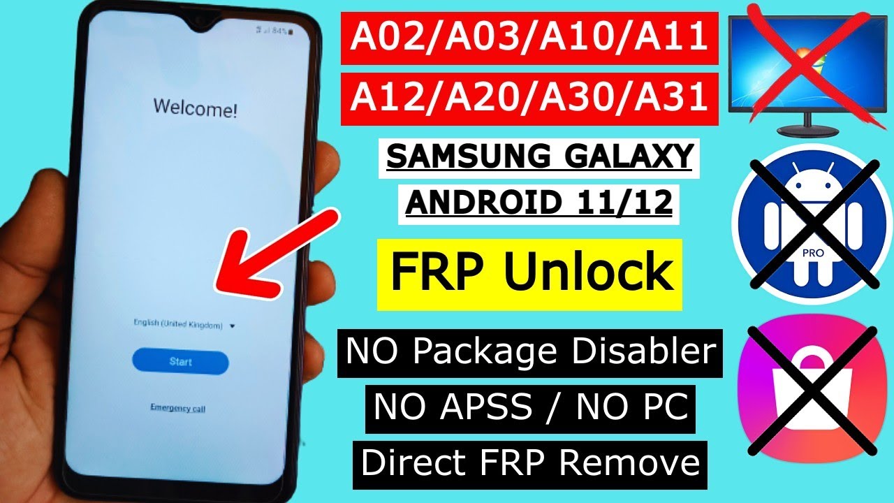 All Samsung A02/A03/A10/A11/A12/A20/A21/A30/A31 FRP Bypass | Google Account Unlock | No PC / No Apps