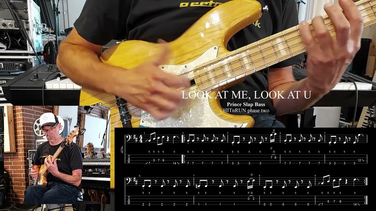 PRINCE // LOOK AT ME, LOOK AT U // Slap Bass Lines with Tabs