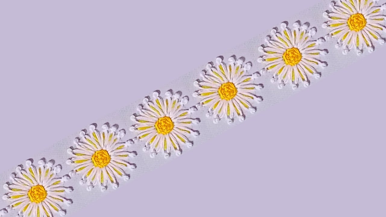 Beautiful Border Line Design|Hand Embroidery 🪡