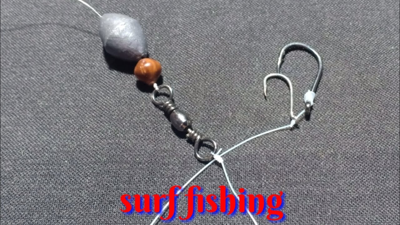 Cara membuat rangkaian pancing engkel dasaran/Pasiran  || SURF FISHING