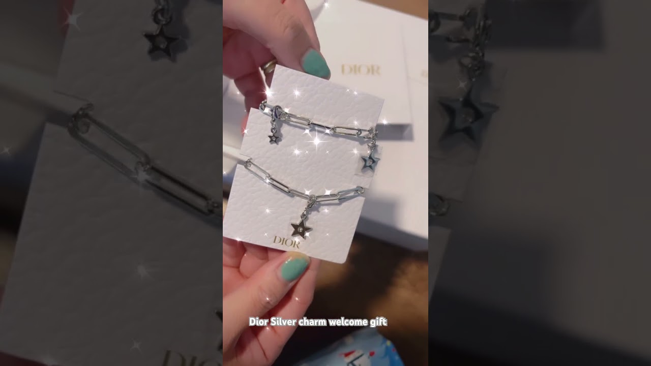 Dior silver charm welcome gift #diorbeauty #diorsilvercharmwelcomegift #diorunboxing #christiandior