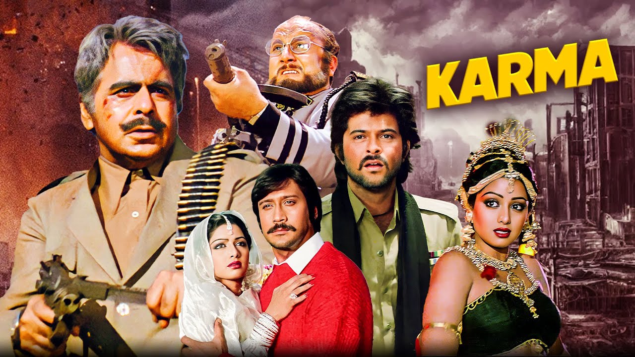 Karma (1986) Full Movie | EPIC PATRIOTIC ACTION | Dilip Kumar, Nutan, Naseeruddin Shah | 80s Classic