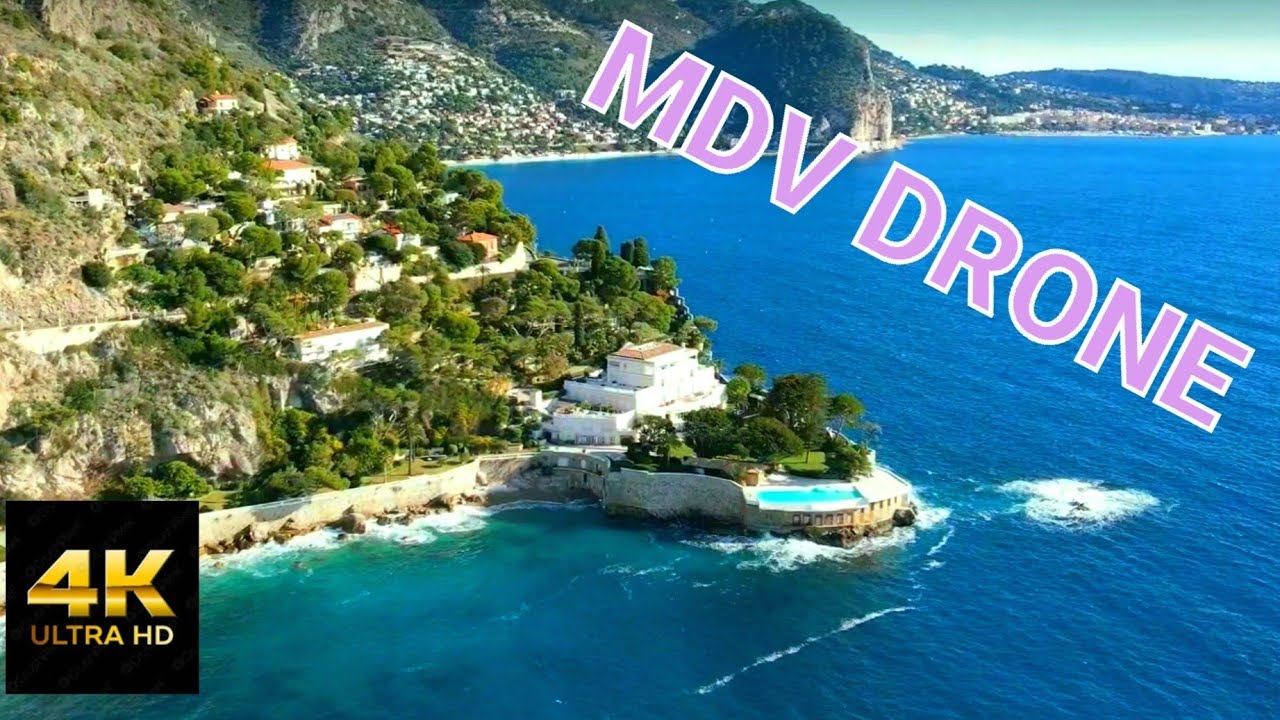 Plage de la Mala | Cap d 'Ail | Alpes-Maritimes | France | 4K | DJI