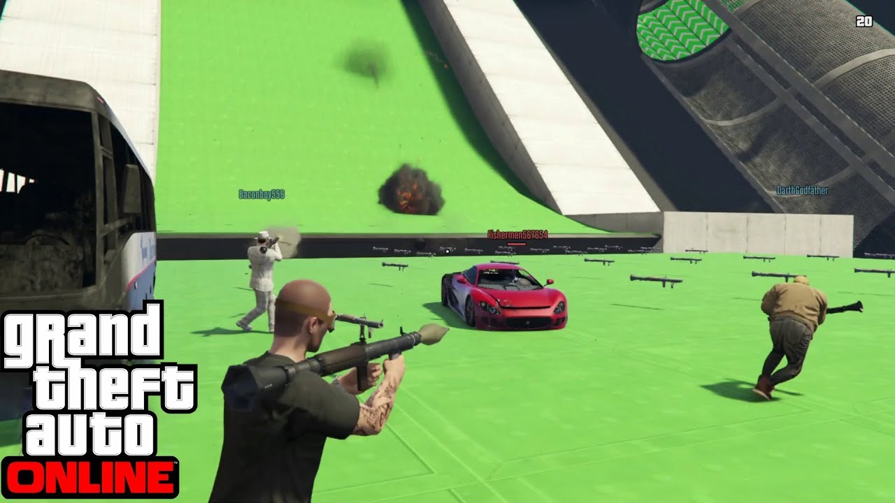 GTA 5 Online - Last Team Standing: #Cars vs RPG Retro Game #2