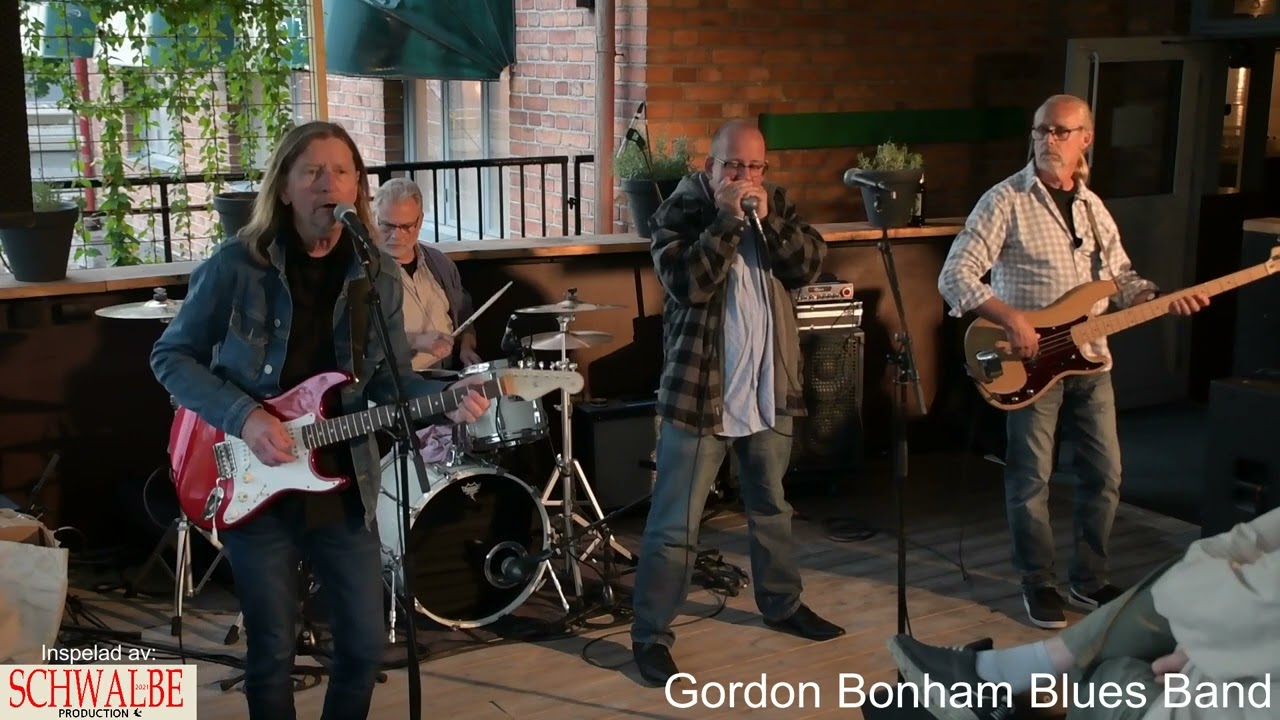 2024-07-05. Gordon Bonham Blues Band. Katalins Terrass. Uppsala Sweden.