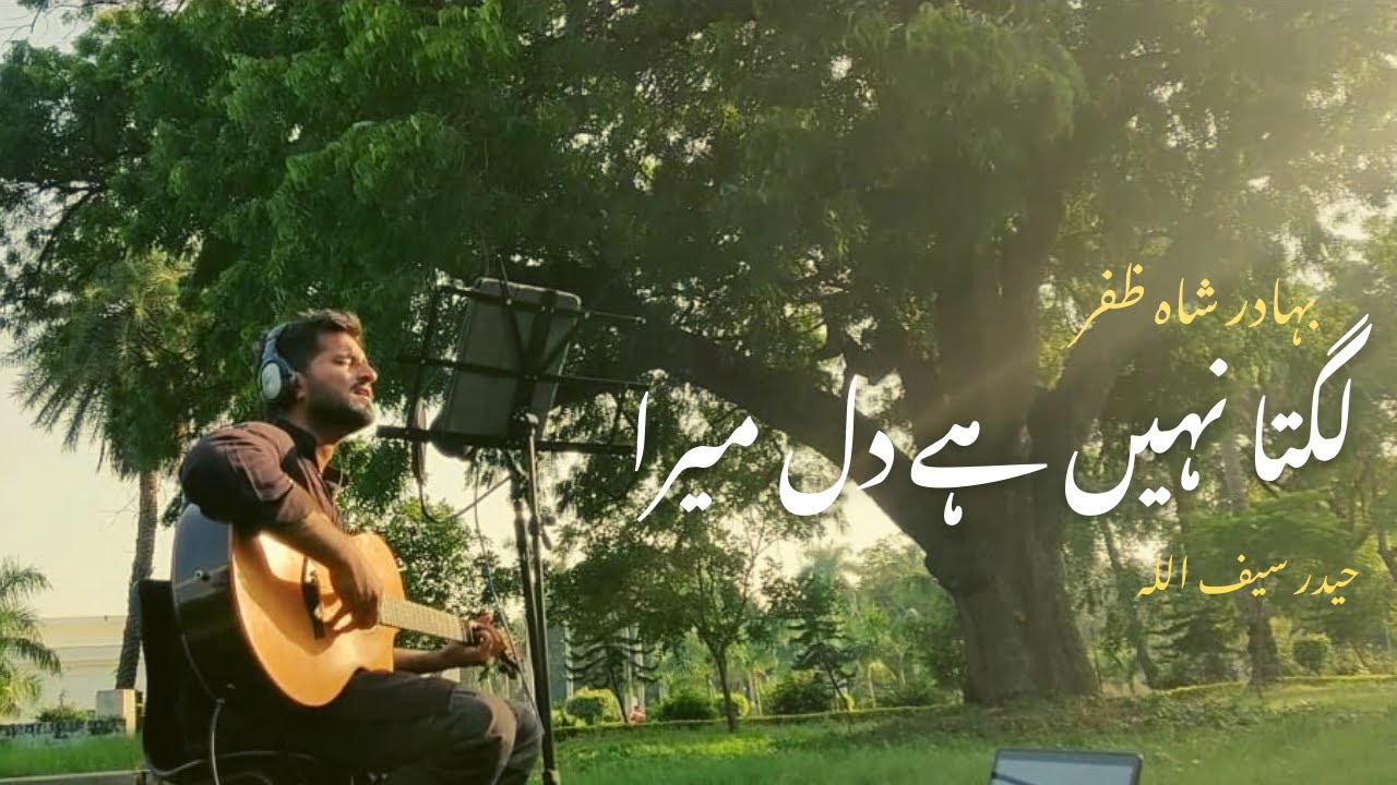 Lagta Nahin Hai Dil Mera | Poetry | Bahadur Shah Zafar | Haider Saif | Live