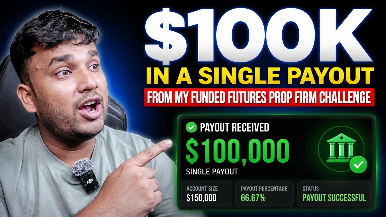 $100k in a single payout From My Funded Futures Prop Firm Challenge (Day1)