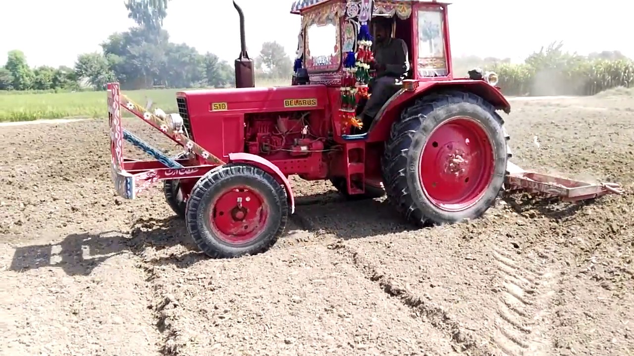 Russi 510 tractor with cultivator hard working in agricultural field,Wah Kya Bat Hai Rusi tractor ki