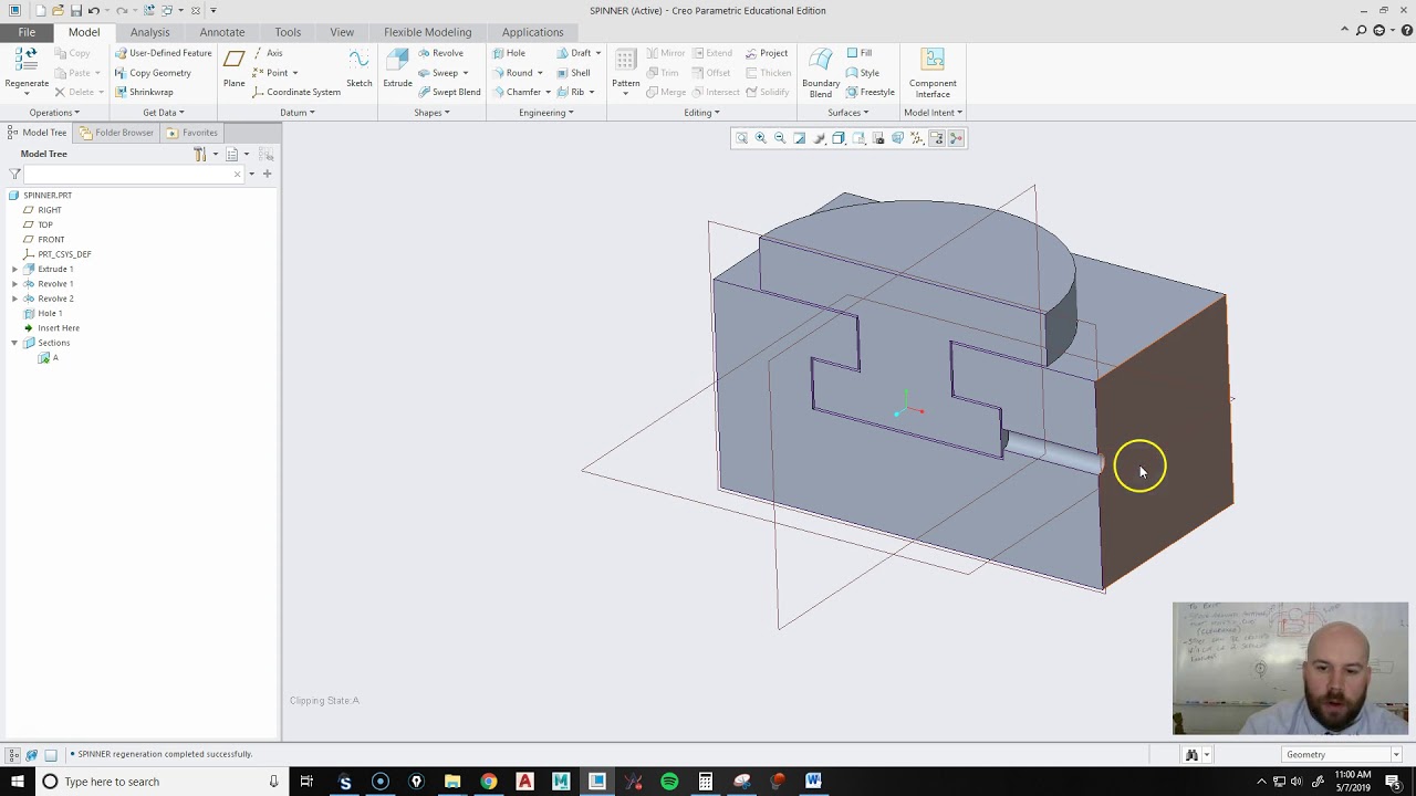 CREO: Designing for 3D Printing - Spinner, Button & Slider
