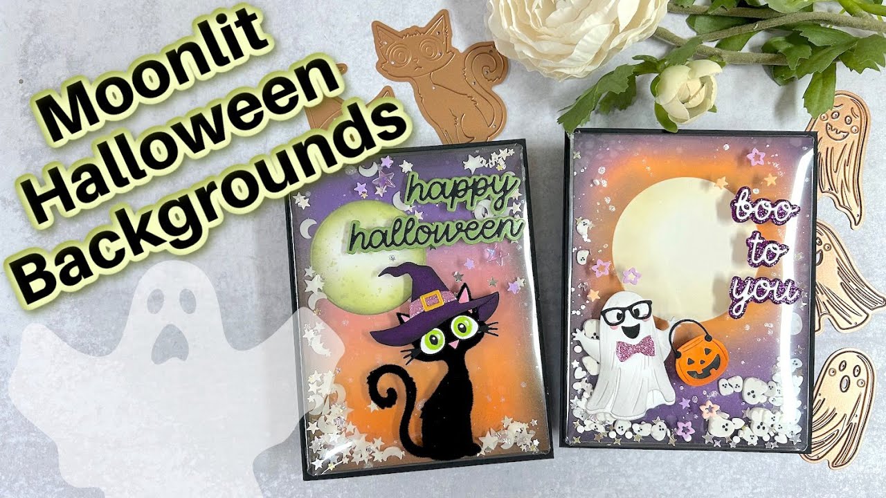 Moonlit Halloween Cards - the SHAKE and they GLOW