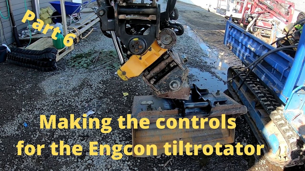 Making the controls for the Engcon tiltrotator