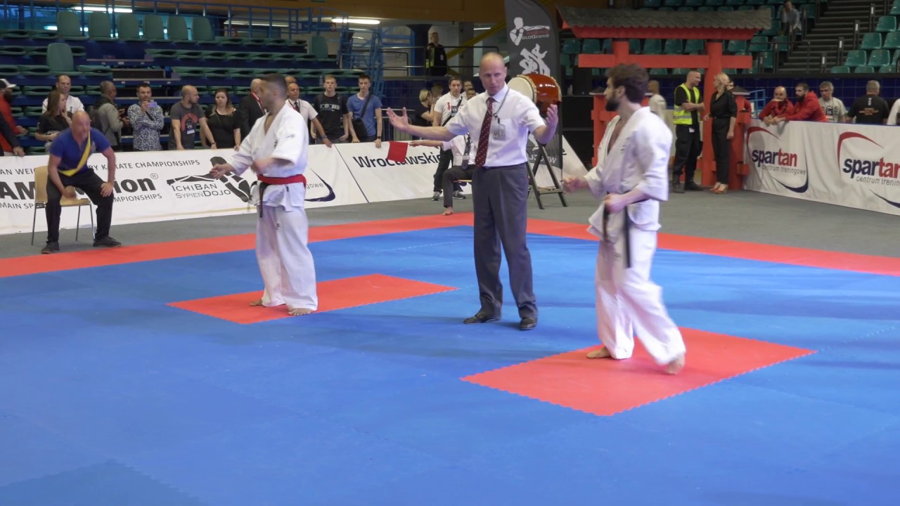 Alim Iunusov (Russia) vs Guillaume Grundler (France) 1/2 -70 / 33rd EC IKO, Poland