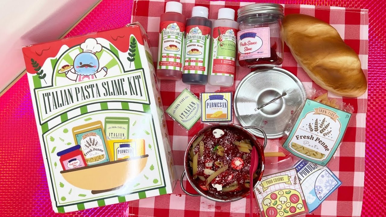 ITALIAN PASTA SLIME KIT | COOKING WITH COOLTOYS Kawaii Slime Review