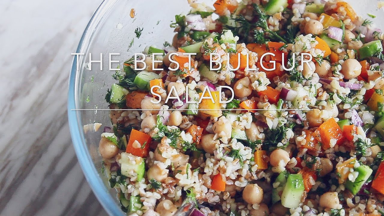EASY Bulgur Salad Recipe - Healthy Middle Eastern Salad