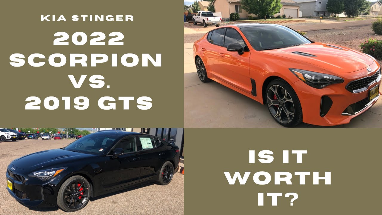 Kia Stinger 2022 GT2 SCORPION Edition VS Kia Stinger 2019 GTS