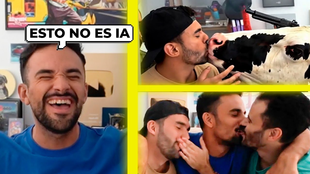 REACCIONANDO a VIDEOS de IA 🤖 IlloJuan, Andrés y Marcos