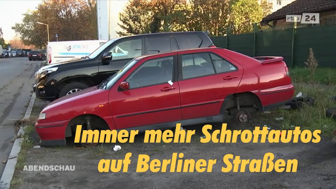 Immer mehr Schrottautos auf Berliner Straßen | rbb24 Abendschau 15.11.2021