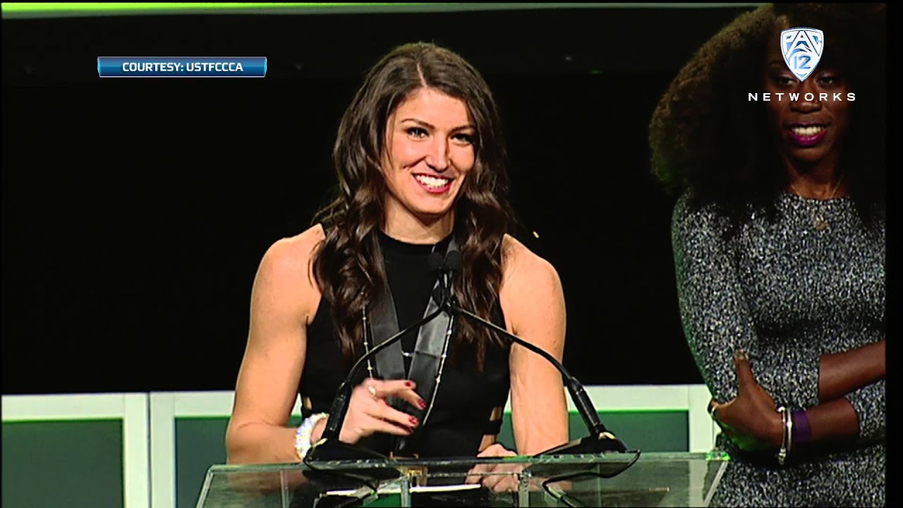 Jenna Prandini thanks coaches, teammates, family after winning Bowerman Trophy