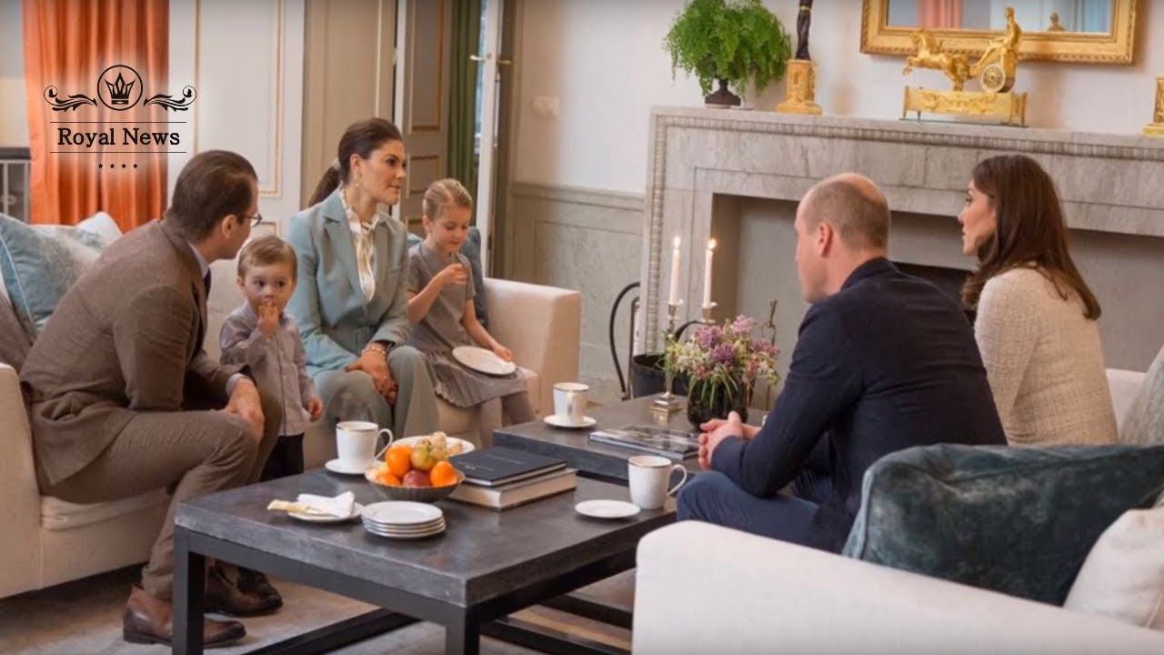 Kate and William meet Swedish royal couple&acute;s adorable children at Haga Palace