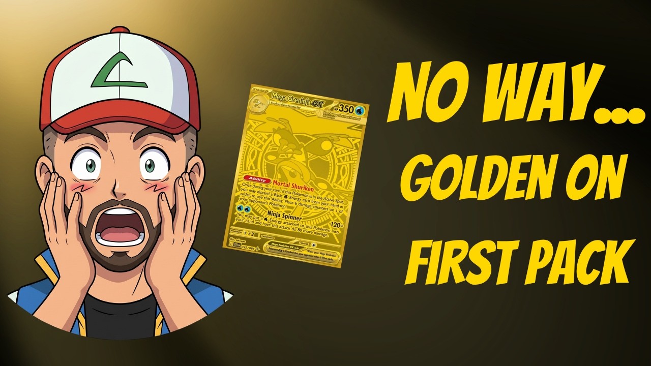 GOLDEN ON FIRST PACK! 😱 Mega Evolution Chaos Rising ETB Opening!