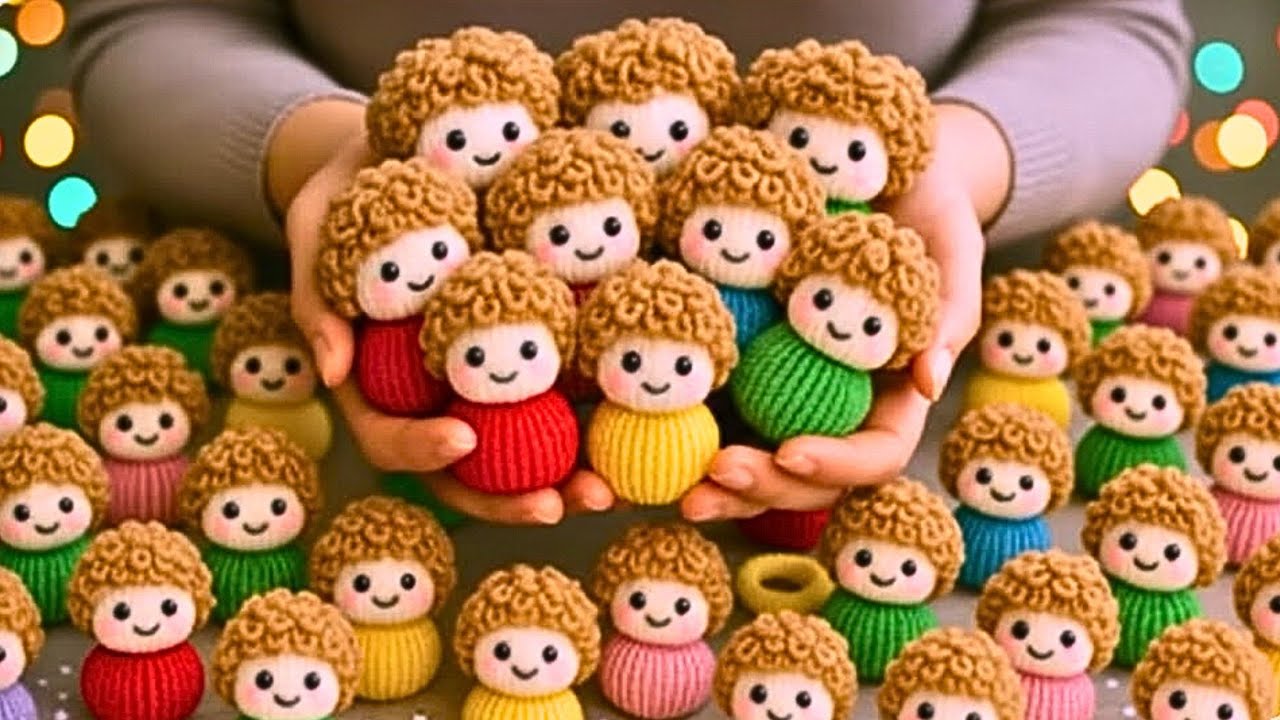Very cute doll keychains made from Hair Rubber/ Unbelievable steps