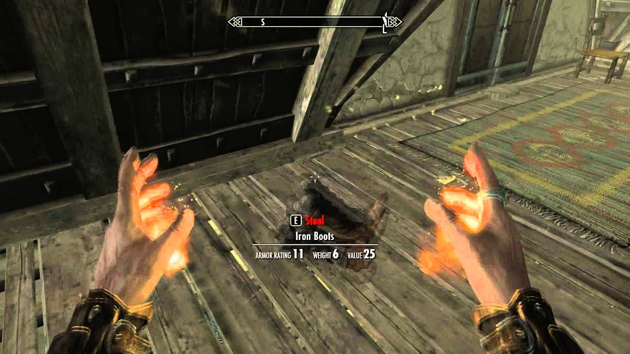 Skyrim How To Steal In Plain Sight (no bucket)
