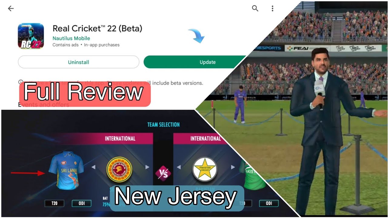 Real Cricket 22 New Update Launched Full Review | Rc 22 New Update Review | New Jersey | Rc22 Update