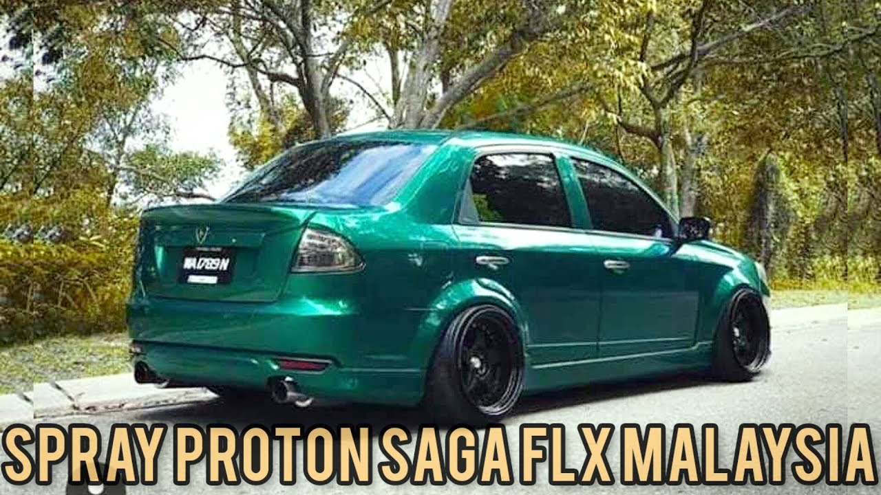 SPRAY PROTON SAGA FLX Malaysia | Change Color Hijau Lumut