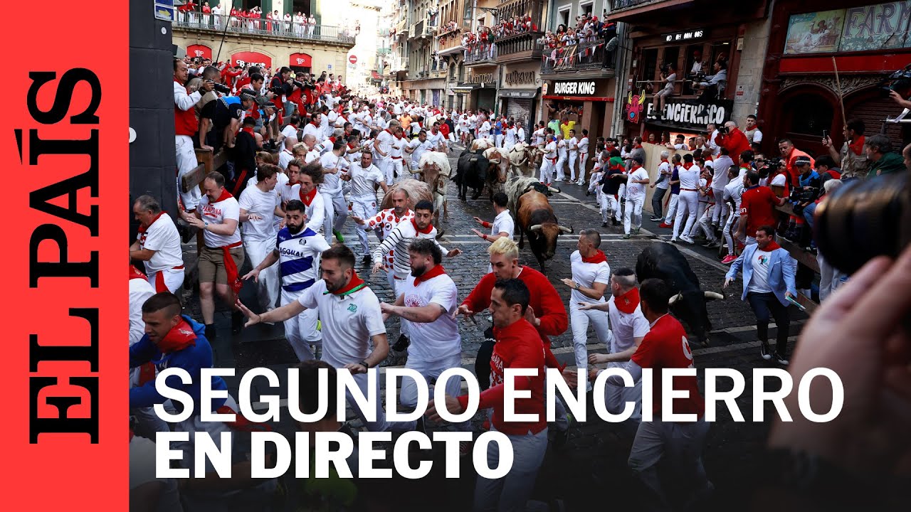 SAN FERMÍN | Así te hemos contado el segundo encierro de los Sanfermines 2024 | EL PAÍS