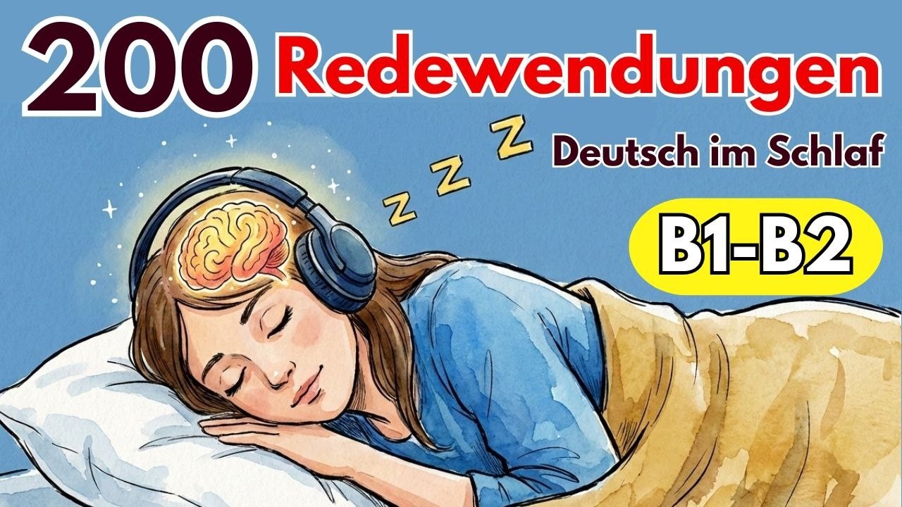 Deutsch B2–C1 endlich verstehen 😴 | 200 Redewendungen im Schlaf lernen | Teil 2