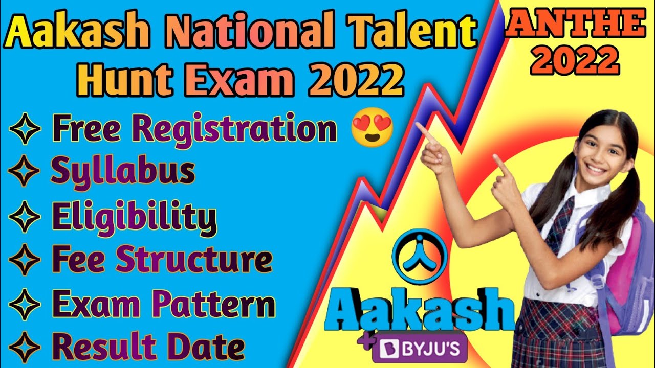 ANTHE 2022 | Aakash National Talent Hunt Exam 2022 | Full Details & Analysis |Syllabus & Scholarship