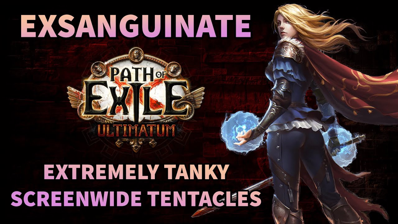 *OUTDATED* - SCREENWIDE Tentacle Terror! - Exsanguinate Ascendant Build Guide - Path of Exile 3.14
