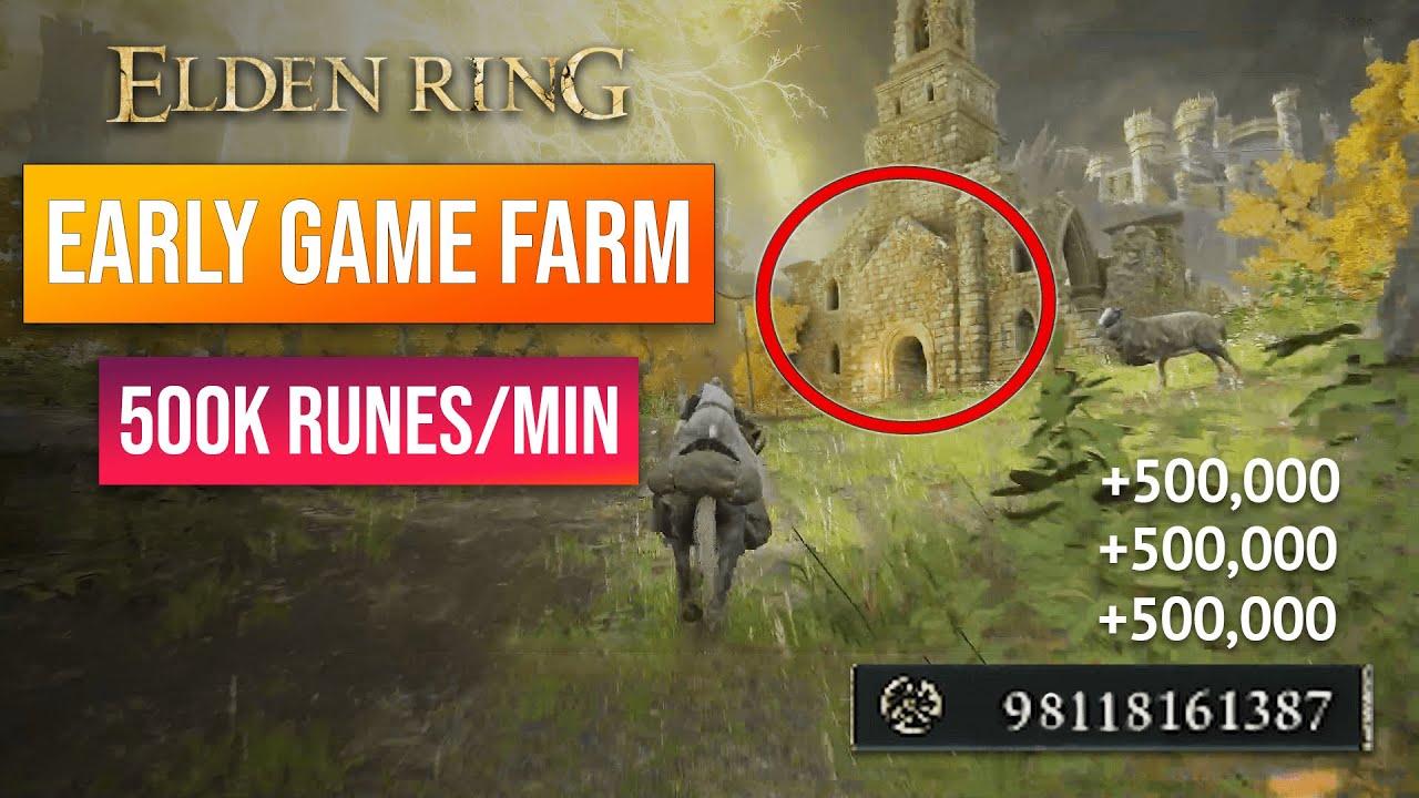 Elden Ring Rune Farm | Early Game Rune Glitch! Level up Fast!