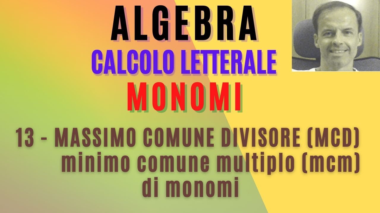 13.MCD  e mcm TRA MONOMI
