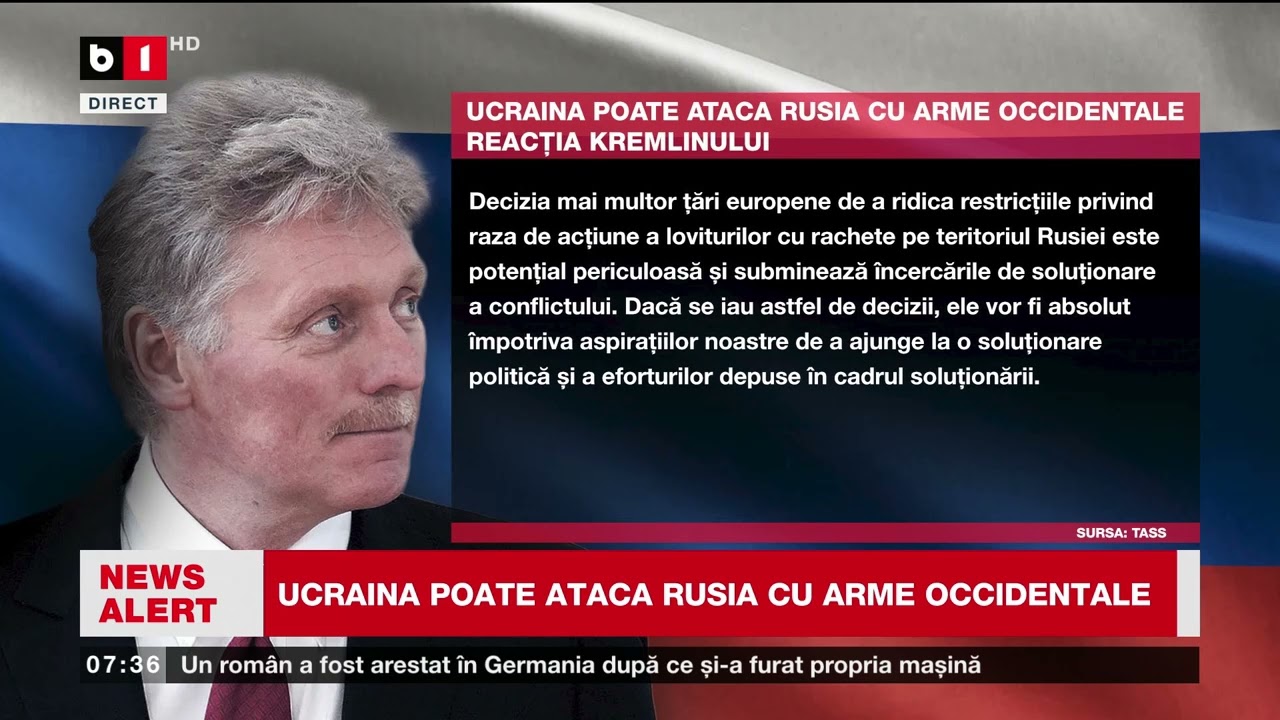UCRAINA POATE ATACA RUSIA CU ARME OCCIDENTALE_Știri B1TV_27 mai 2025