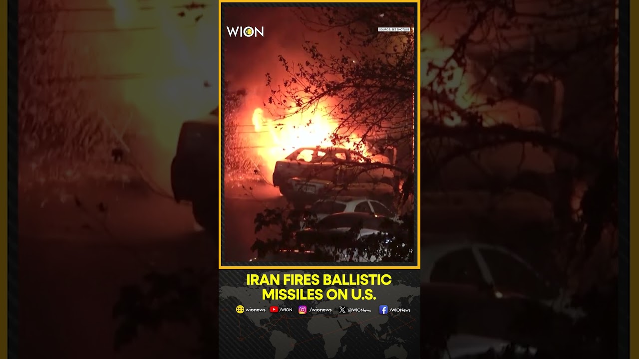 Israel-Iran War: Footage Of Iranian Ballistic Missile Launches Towards US Bases In West Asia |Short