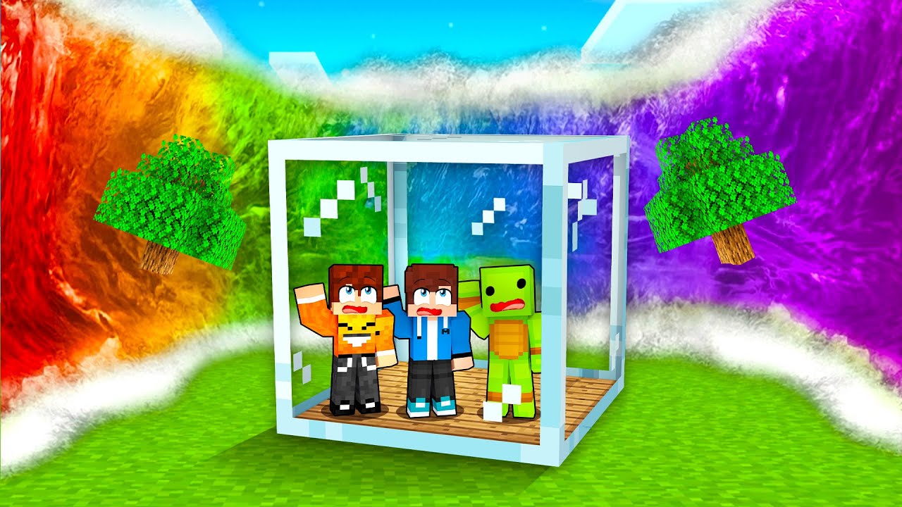 TĘCZOWE TSUNAMI vs BUNKIER w Minecraft!
