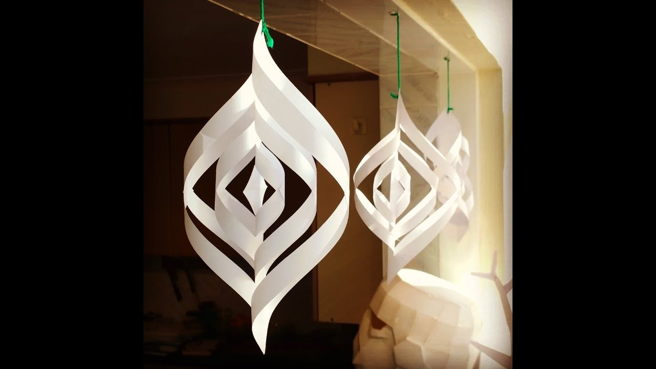 Quick and easy paper Christmas decorations