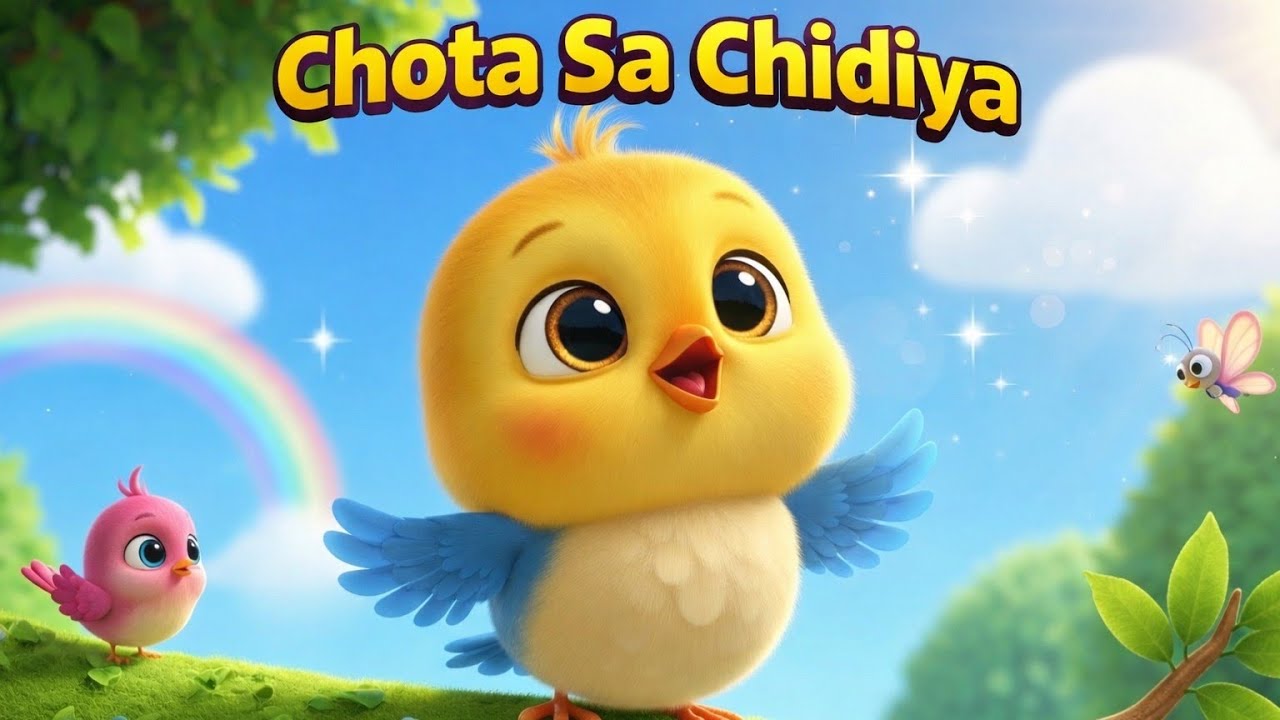 Chhota Sa Chidiya | Chee Chee Chee Song| Hindi Nursery Rhymes for Kids #ChhotaSaChidiya #HindiRhymes