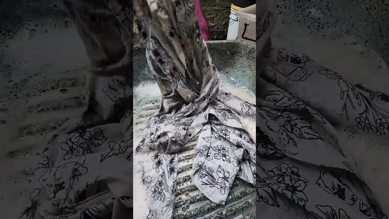 ASMR lavando ando: ropa blanca con el jabón floral 🌸🫧🧼
