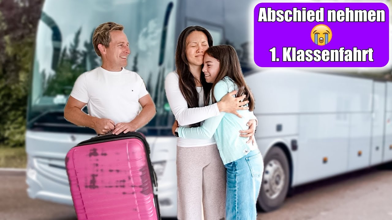 Morgenroutine 1. Klassenfahrt 🚌 Mama & Papa Abschied von Clara! Handy Verbot! Mamiseelen