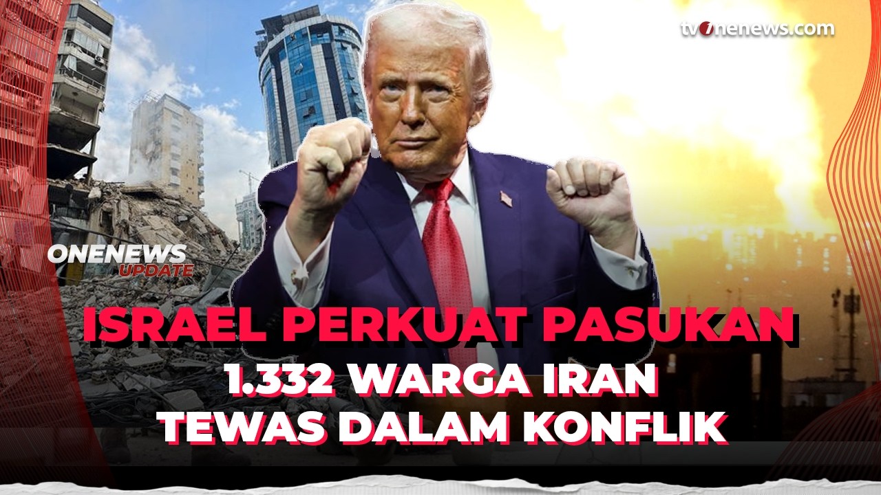 Iran Laporkan 1.332 Warganya Tewas Akibat Serangan AS–Israel | OneNews Update