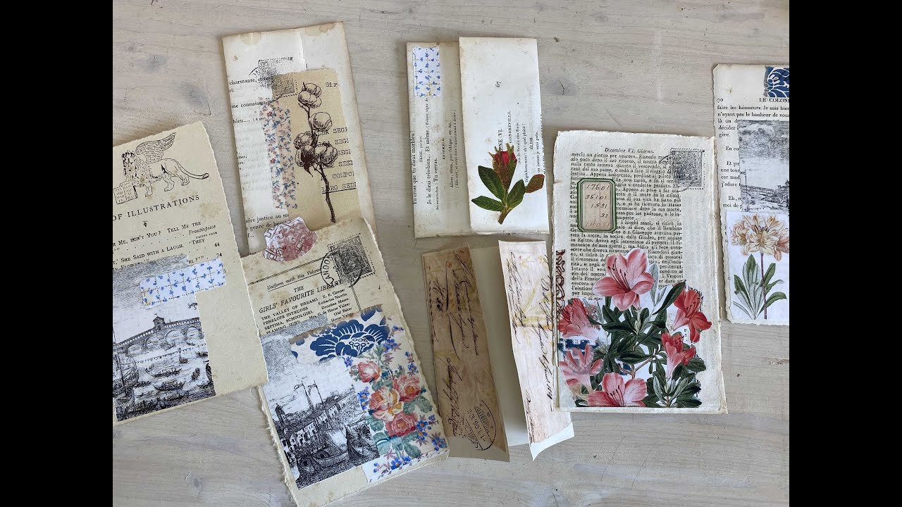 Craft with me | ANTIQUE book page ephemera
