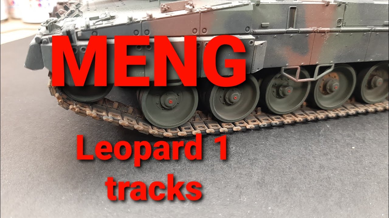 Meng Leopard 1 1/35 track set Review (video #47)